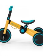 KINDERKRAFT Tricicleta pentru copii 4trike Yellow transformabila cu cadru de aluminiu pliabila roti din spuma Eva 3 functii greutate redusa doar 35 kg de la 12 luni