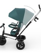 KINDERKRAFT Tricicleta pentru copii Aston 2 Plus Green rotatie 360 maner reglabil greutate admisa 25 kg