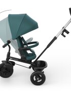 KINDERKRAFT Tricicleta pentru copii Aston 2 Plus Green rotatie 360 maner reglabil greutate admisa 25 kg