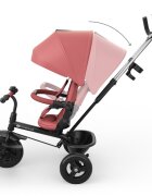 KINDERKRAFT Tricicleta pentru copii Aston 2 Plus Pink rotatie 360 maner reglabil greutate admisa 25 kg