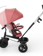 KINDERKRAFT Tricicleta pentru copii Aston 2 Plus Pink rotatie 360 maner reglabil greutate admisa 25 kg