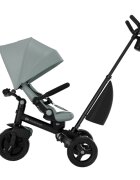 KINDERKRAFT Tricicleta pentru copii Aveo 2 Plus Green pliabila cu scaun reglabil si reversibil suport picioare controlul directiei