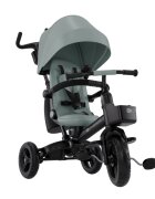 KINDERKRAFT Tricicleta pentru copii Aveo 2 Plus Green pliabila cu scaun reglabil si reversibil suport picioare controlul directiei