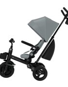 KINDERKRAFT Tricicleta pentru copii Aveo 2 Plus Grey pliabila cu scaun reglabil si reversibil suport picioare controlul directiei