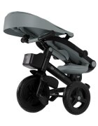 KINDERKRAFT Tricicleta pentru copii Aveo 2 Plus Grey pliabila cu scaun reglabil si reversibil suport picioare controlul directiei