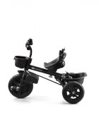KINDERKRAFT Tricicleta pentru copii Aveo Malachite Grey de la 9 luni cu sezut rotativ suport pentru picioare maner cu control al directiei gentuta si cos pentru accesorii
