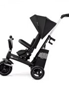 KINDERKRAFT Tricicleta pentru copii Easytwist Black cu scaun reversibil pozitie de somn cauciucuri PU protectie UV de la varsta de 9 luni