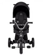 KINDERKRAFT Tricicleta pentru copii Easytwist Black cu scaun reversibil pozitie de somn cauciucuri PU protectie UV de la varsta de 9 luni
