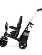 KINDERKRAFT Tricicleta pentru copii Easytwist Black cu scaun reversibil pozitie de somn cauciucuri PU protectie UV de la varsta de 9 luni