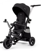 KINDERKRAFT Tricicleta pentru copii Easytwist Black cu scaun reversibil pozitie de somn cauciucuri PU protectie UV de la varsta de 9 luni