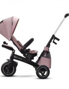 KINDERKRAFT Tricicleta pentru copii Easytwist Mauvelous Pink cu scaun reversibil pozitie de somn cauciucuri PU protectie UV de la varsta de 9 luni