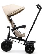 KINDERKRAFT Tricicleta pentru copii Freeway 2 Grey scaun rotativ 360 funtie freewheel husa Air Comfort bara de protectie suport picioare greutate admisa 25 kg