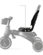 KINDERKRAFT Tricicleta pentru copii Jazz 2 Grey pliabila scaun rotativ spatar reglabil maner ajustabil