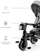 KINDERKRAFT Tricicleta pentru copii Jazz 2 Grey pliabila scaun rotativ spatar reglabil maner ajustabil