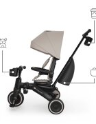 KINDERKRAFT Tricicleta pentru copii Jazz 3 Bej pliabila scaun rotativ spatar reglabil maner ajustabil