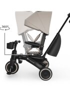 KINDERKRAFT Tricicleta pentru copii Jazz 3 Bej pliabila scaun rotativ spatar reglabil maner ajustabil