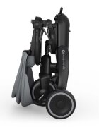 KINDERKRAFT Tricicleta pentru copii Jazz 3 Gri pliabila scaun rotativ spatar reglabil maner ajustabil