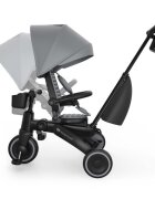 KINDERKRAFT Tricicleta pentru copii Jazz 3 Gri pliabila scaun rotativ spatar reglabil maner ajustabil