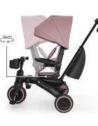 KINDERKRAFT Tricicleta pentru copii Jazz 3 Roz pliabila scaun rotativ spatar reglabil maner ajustabil