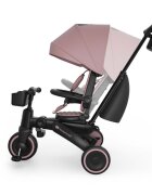 KINDERKRAFT Tricicleta pentru copii Jazz 3 Roz pliabila scaun rotativ spatar reglabil maner ajustabil