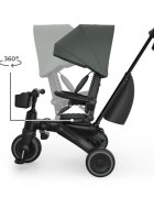 KINDERKRAFT Tricicleta pentru copii Jazz 3 Verde pliabila scaun rotativ spatar reglabil maner ajustabil