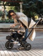 KINDERKRAFT Tricicleta pentru copii Spinstep 2 Plus Beige rotatie 360 maner telescopic greutate admisa 25 kg