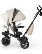 KINDERKRAFT Tricicleta pentru copii Spinstep 2 Plus Beige rotatie 360 maner telescopic greutate admisa 25 kg