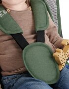 KINDERKRAFT Tricicleta pentru copii Spinstep Green 5 in 1 cu scaun reversibil maner cu control al directiei copertina XXl cu filtru UV roti rezistente PU spatar inalt si confortabil cu husa moale frana pe rotile din spat