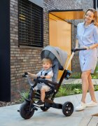 KINDERKRAFT Tricicleta pentru copii Twipper 5 in 1 cu scaun rotativ cadru din aliaj de magneziu spatar reglabil suport picioare maner telescopic accesorii