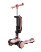 KINDERKRAFT Trotineta pentru copii Halley 2 Rose Pink reglabila pliabila roti Led luminoase cu scaunel