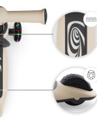 KINDERKRAFT Trotineta pentru copii Halley 2 Stone White reglabila pliabila roti Led luminoase cu scaunel