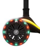 KINDERKRAFT Trotineta pentru copii Raket Up Black pliabila reglabila cu lumini Led si scaunel