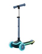 KINDERKRAFT Trotineta pentru copii Raket Up Blue pliabila reglabila cu lumini Led si scaunel