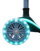KINDERKRAFT Trotineta pentru copii Raket Up Blue pliabila reglabila cu lumini Led si scaunel