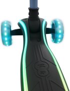 KINDERKRAFT Trotineta pentru copii Raket Up Blue pliabila reglabila cu lumini Led si scaunel
