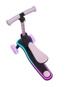 KINDERKRAFT Trotineta pentru copii Raket Up Pink pliabila reglabila cu lumini Led si scaunel