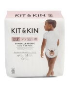Kit and Kin Scutece hipoalergenice Eco KitKin marimea 7 17kg+ 22 bucati