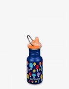 Klean Kanteen Sticla din otel pentru copii Kid Classic Narrow 355 ml cu capac sippy Mushrooms