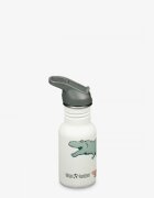 Klean Kanteen Sticla din otel pentru copii Kid Classic Narrow 355 ml cu capac sport flip Dino Skate