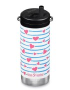 Klean Kanteen Sticla termica TK Wide Twist Cap 355 ml Heart Stripe