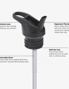 Klean Kanteen Termos din otel pentru copii Insulated Kid Classic Narrow 355 ml cu capac sport flip Mountain Space