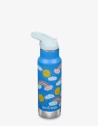 Klean Kanteen Termos din otel pentru copii Insulated Kid Classic Narrow 355 ml cu capac sport flip Rainbows