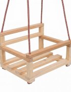 Klemys Collection Leagan copii cu spatar din lemn Klemmys Collection Natur 40x30 cmfranghii reglabile