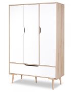 Klups Dulap Sofie natur-alb 3 segmente
