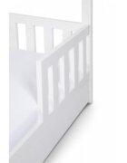 Klups Pat tineret casuta Liv alb 160x80 cu sertar