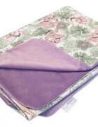 Klups Patura pentru copii Velvet Kids Summer Pink Flowers G013