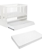 Klups Patut cu sertar Paula Alb + saltea 12