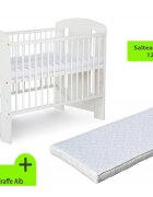 Klups Patut fara sertar Safari Giraffe alb + saltea 8