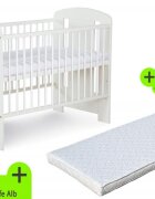 Klups Patut Safari Giraffe Alb + Saltea 10