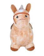 KNORR TOYS Calut gonflabil din plus pentru sarit Beige include pompa de aer husa moale detasabila din material textil 63x26x52 cm pana la 50 kg 12 luni+